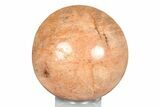 Polished Peach Moonstone Sphere - Madagascar #246002-1